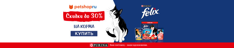 СКИДКИ ДО 30% НА КОРМА FELIX СКИДКИ ДО 30% НА КОРМА FELIX
